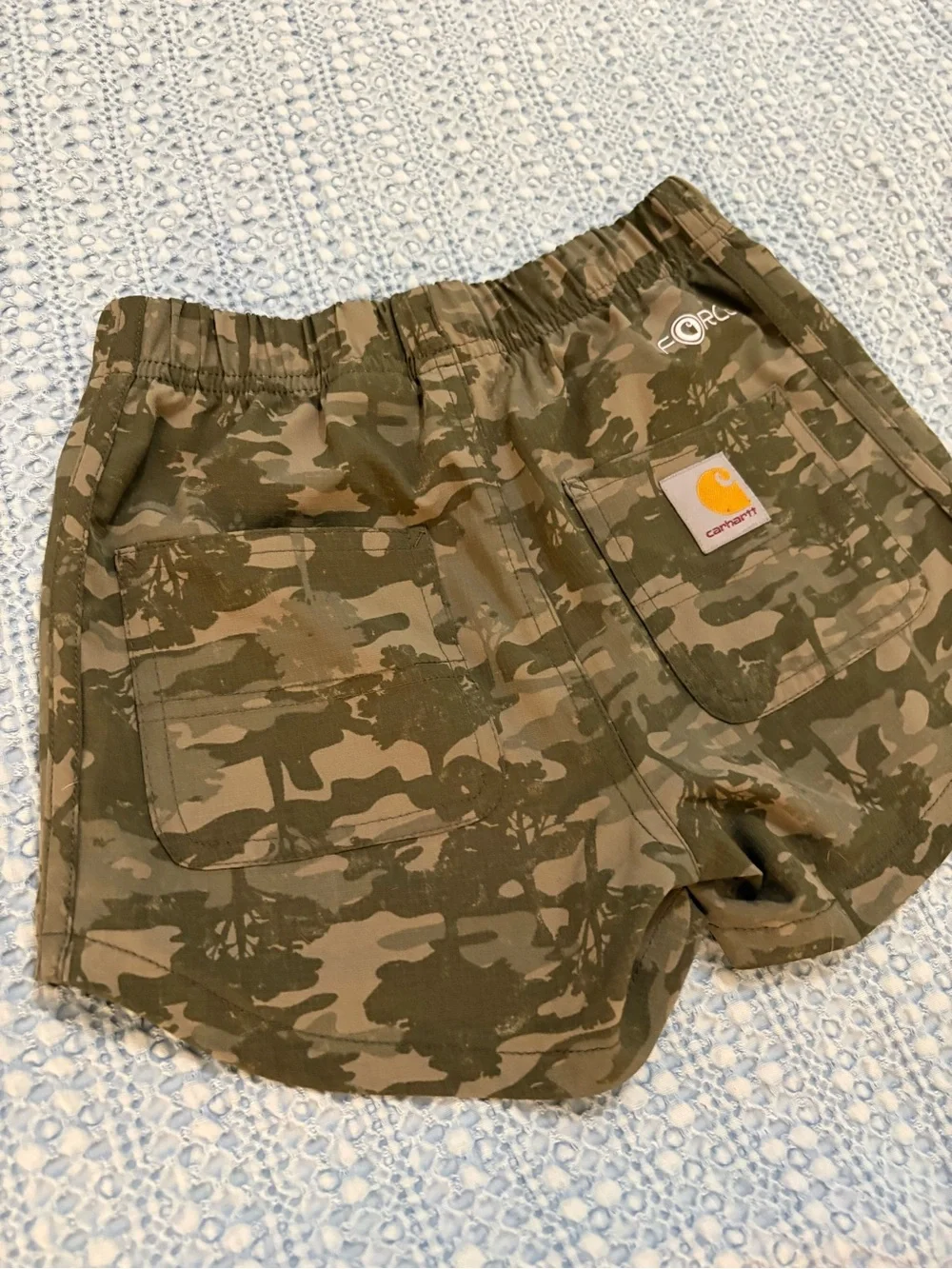 Carhartt Youth XS 5/6 Camo Rugged Flex Ripstop Shorts